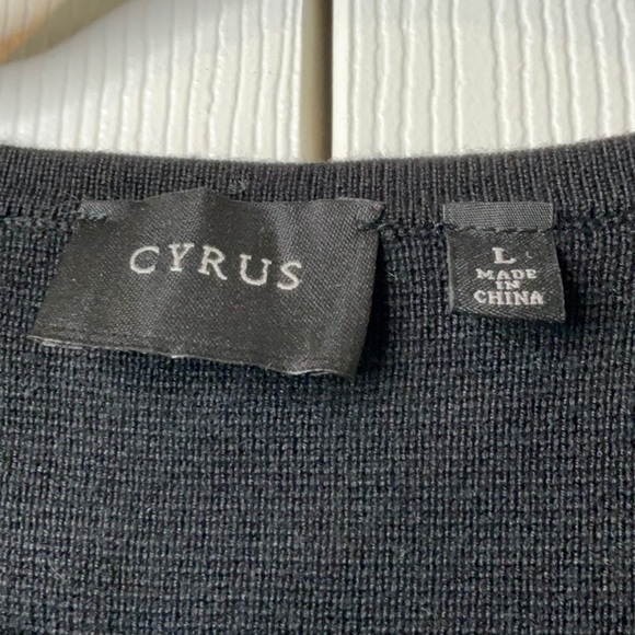 Cyrus - Black Crop Embellished Short
Sleeve Tee Size L - Picture 3 of 9